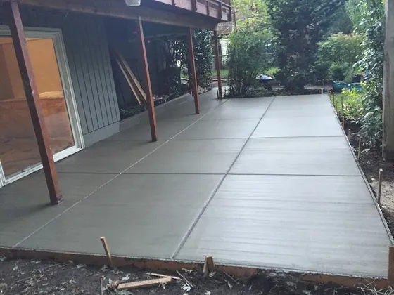 Patio rebuild completed by AM Concrete