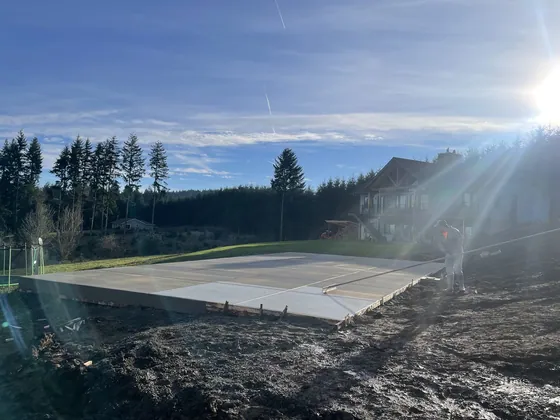 Concrete Patios project by AM Concrete LLC