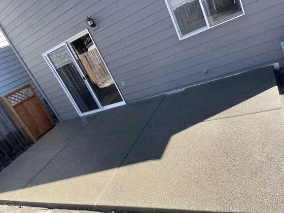 Exposed Aggregate concrete installed by AM Concrete in the Portland metro