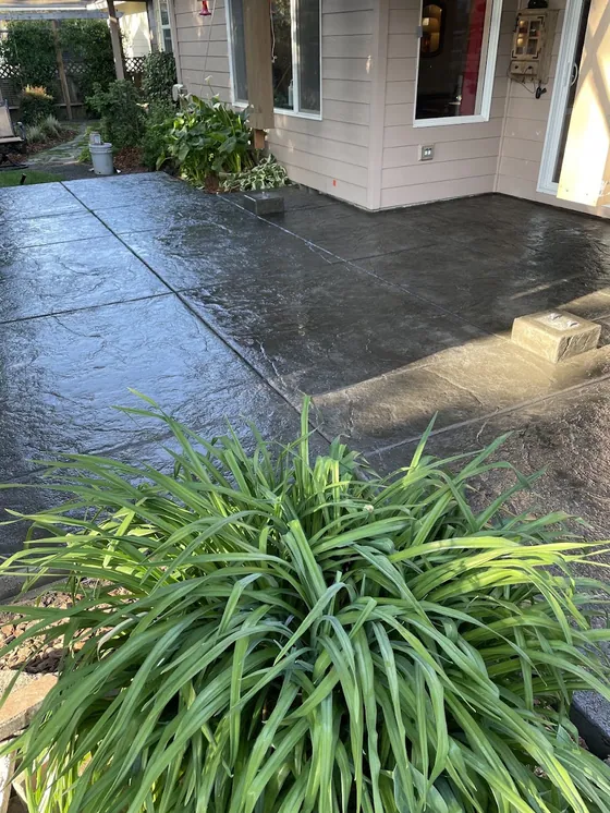 Stamped Concrete concrete installed by AM Concrete in the Portland metro